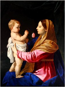 Simone Cantarini - The Virgin of the Rose
