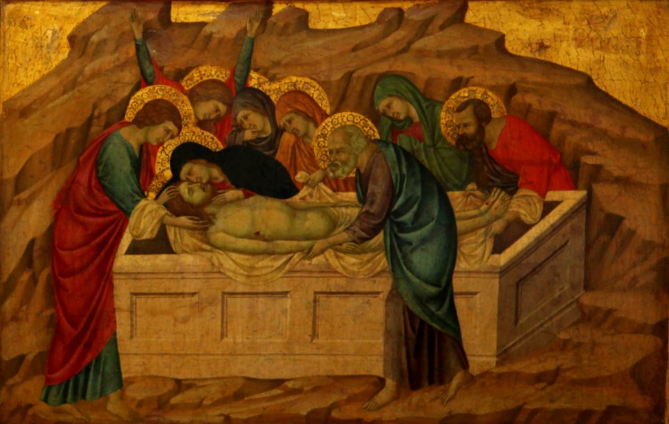 1жа Ugolino di Nerio. The Entombment. 1324-5 Berlin, Gemaldegaleree
