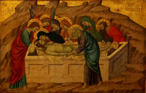 1жа Ugolino di Nerio. The Entombment. 1324-5 Berlin, Gemaldegaleree