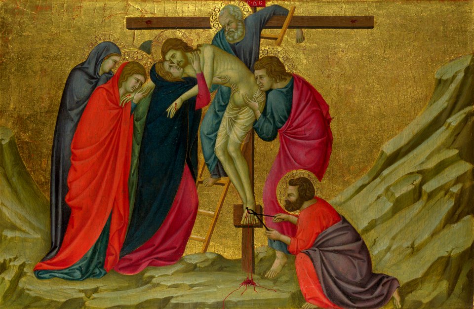 1ж Ugolino di Nerio. The Deposition.1324-25. London NG
