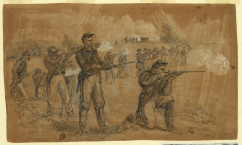 1st Maine Cavalry Skirmishing LCCN2004661375