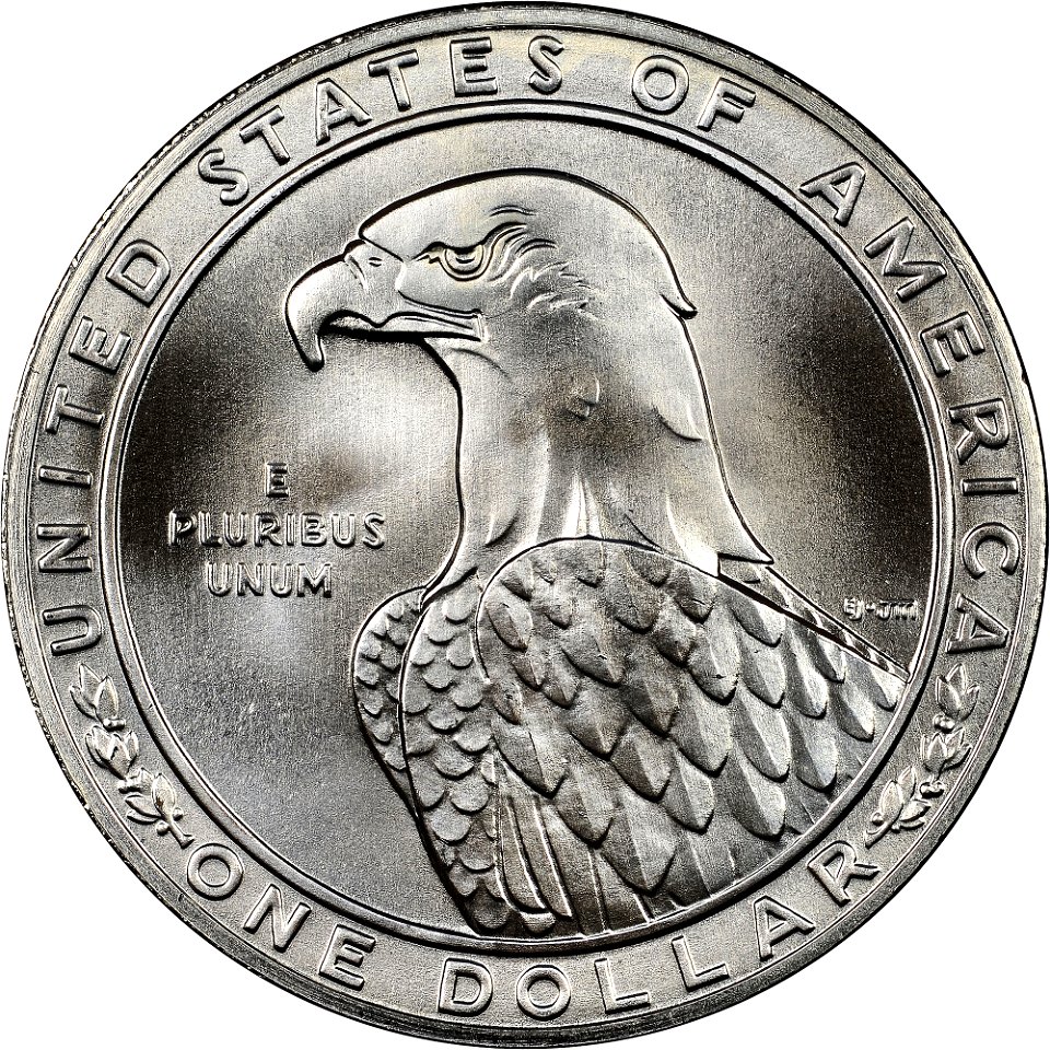 1983 Olympics Silver $1 Reverse