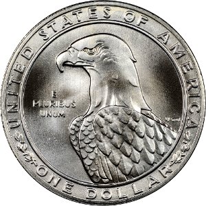 1983 Olympics Silver $1 Reverse