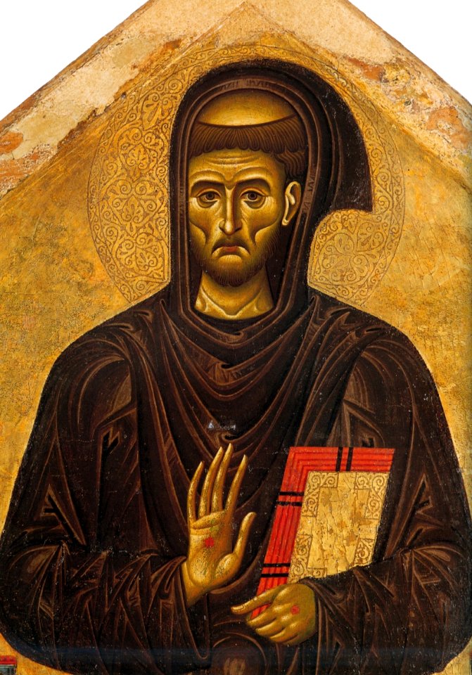 2 Giunta Pisano. St. Francisc and six stories from his life. Detail. Ca. 1250-60. Museo San Matteo, Pisa