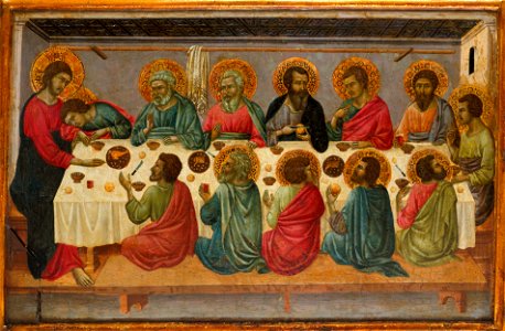1г Ugolino di Nerio. The Last Supper Metropolitan mus. N-Y
