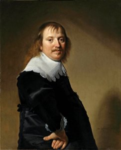 2011 AMS 02869 0132 000(johannes cornelisz verspronck portrait of a gentleman half-length in a). Free illustration for personal and commercial use.