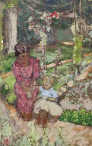2015 NYR 03737 1036 edouard vuillard madeleine descorps et son fils bernard au jardin)