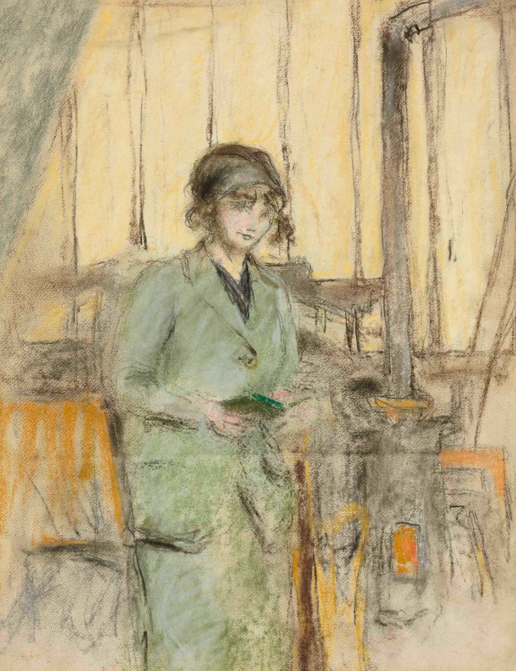 2012 NYR 02595 0104 edouard vuillard jeune fille en vert debout dans latelier)