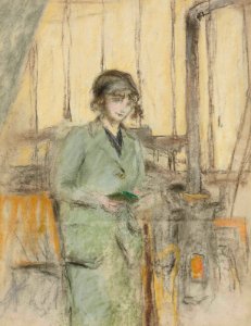 2012 NYR 02595 0104 edouard vuillard jeune fille en vert debout dans latelier)