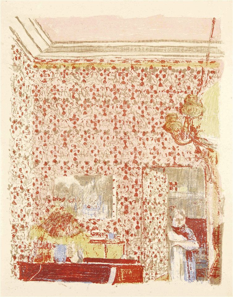 2014 CKS 01553 0031 edouard vuillard interieur aux tentures roses from paysages et interie)