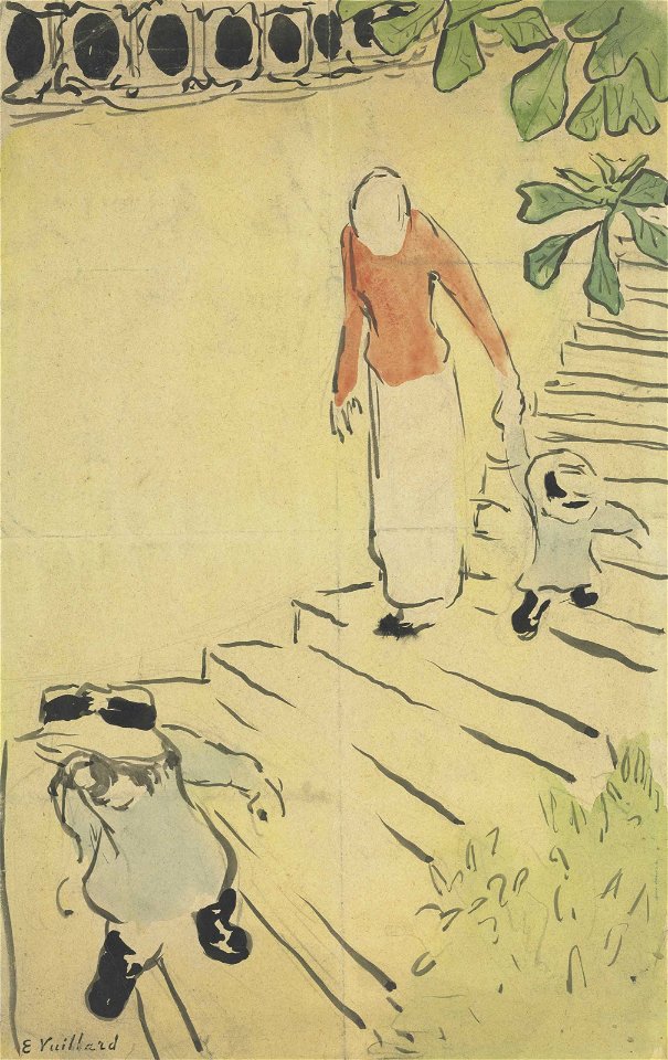 2017 NYR 15005 0185 edouard vuillard femme et enfants descendant lescalier au square de la)