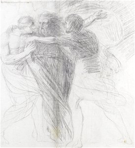 2017-02 George Romney - King Lear, Edgar and the fool