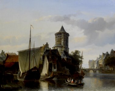 2017-02 Cornelis Springer - Continental harbour scene