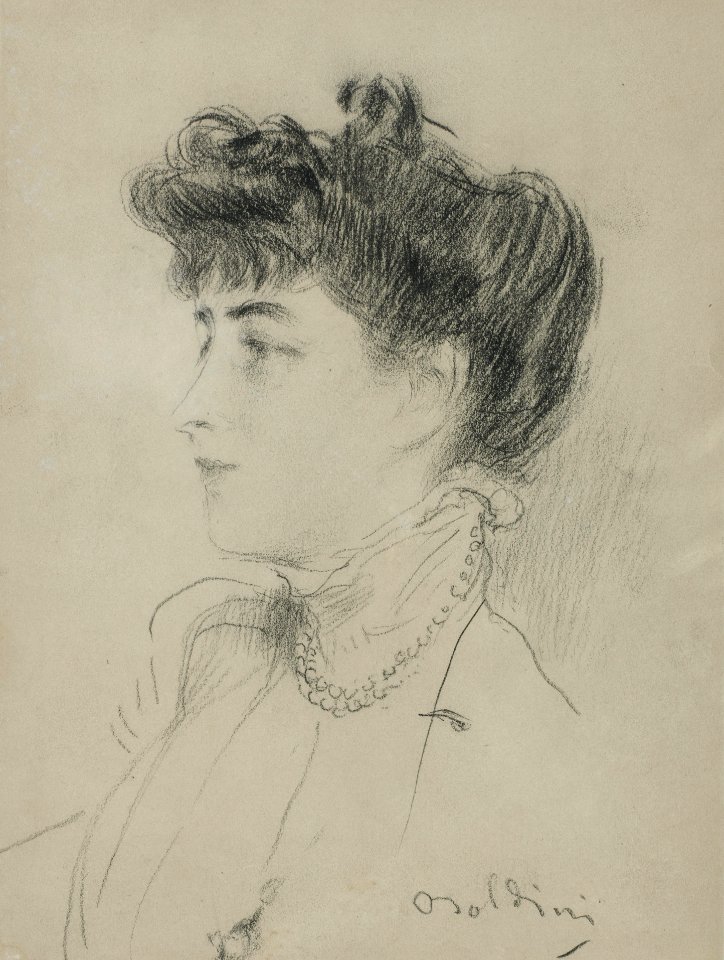 2017-02 Giovanni Boldini - Signora con collana di perle