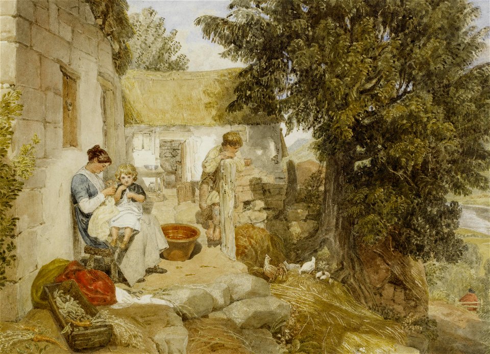 2017-02 Joshua Cristall - A Cottage on the side of Symond's Rock near Goodrich, Herefordshire
