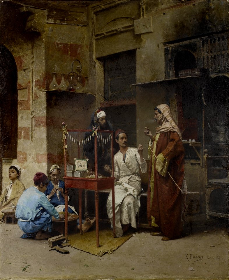 2017-02 Raphael von Ambros - The tobacco seller, Cairo