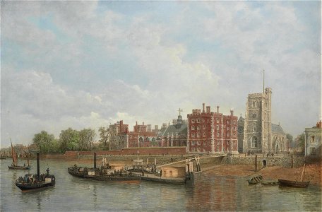 2017-02 Henry Pether - Lambeth Palace from the Thames