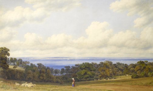 2017-02 William Turner of Oxford - View from St John's, near Ryde Isle of Wight, looking towards Spithead and Portsmouth