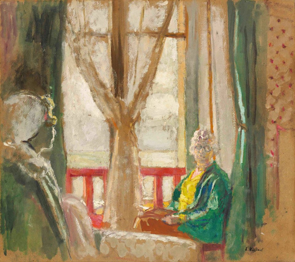 2018 CKS 15472 0538 edouard vuillard madame hessel et lulu devant la fenetre de lhotel a l)