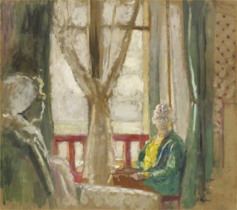 2018 CKS 15472 0538 edouard vuillard madame hessel et lulu devant la fenetre de lhotel a l)