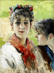 2017-02 Vittorio Matteo Corcos - Due giovani ragazze