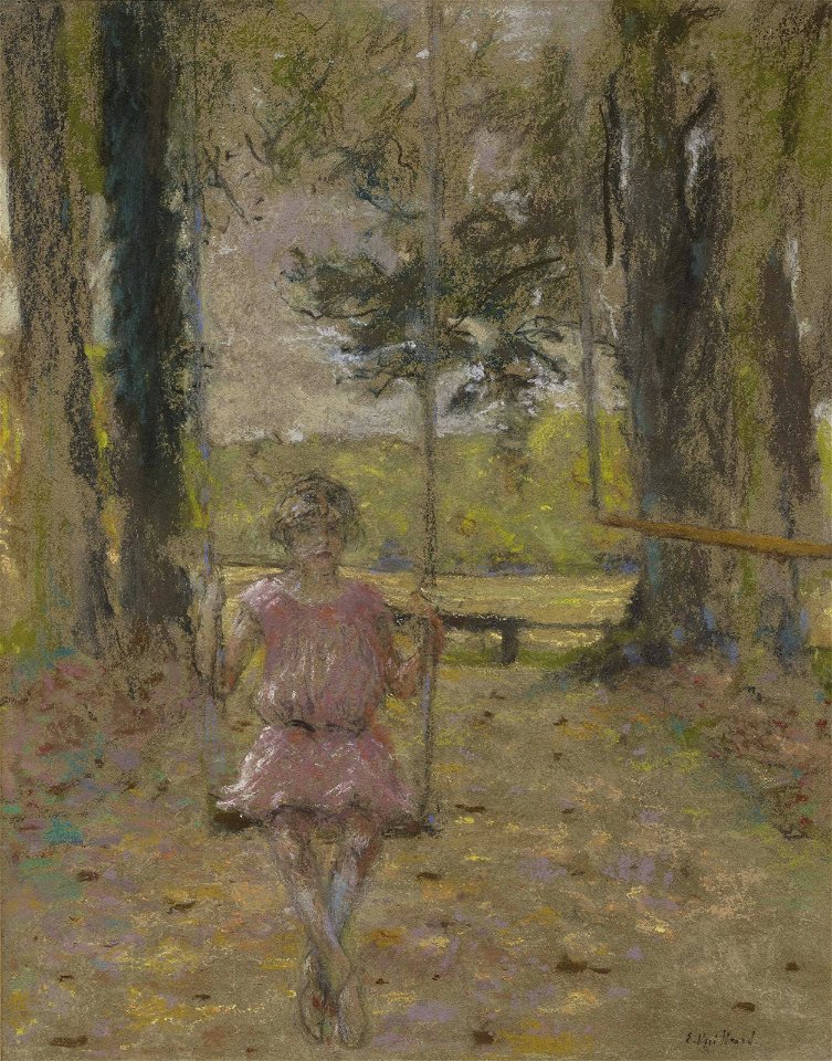 2018 PAR 16524 0001A edouard vuillard lulu sur la balancoire dans le parc)