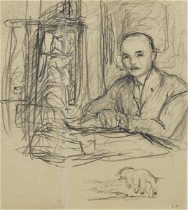 2018 PAR 15600 0145 edouard vuillard portrait de jean laroche a son bureau reprise de ses)