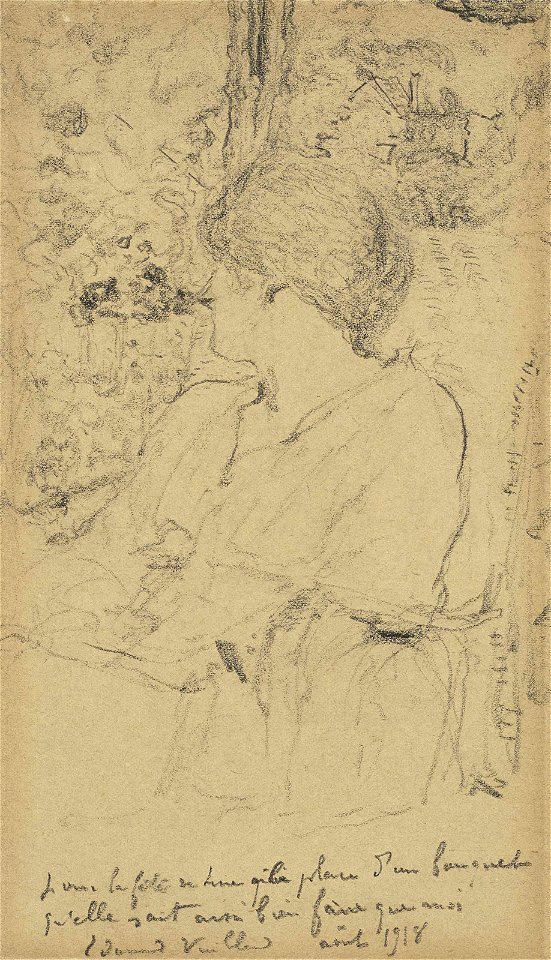 2018 PAR 16524 0024A edouard vuillard lucy hessel dans le jardin de la villa anna)