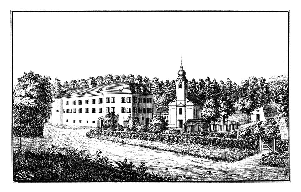 202 Schloss Neukloster, Heilenstein, Polzela - J.F.Kaiser Lithografirte Ansichten der Steiermark 1830