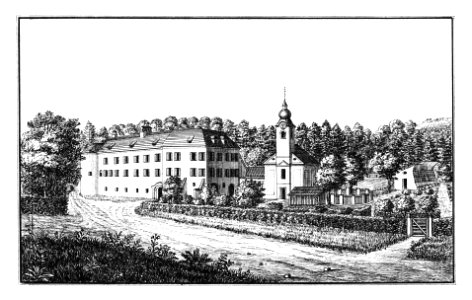 202 Schloss Neukloster, Heilenstein, Polzela - J.F.Kaiser Lithografirte Ansichten der Steiermark 1830