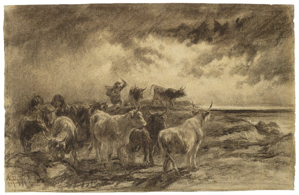 2019 NYR 16336 0082 rosa bonheur a cowherd driving cattle)