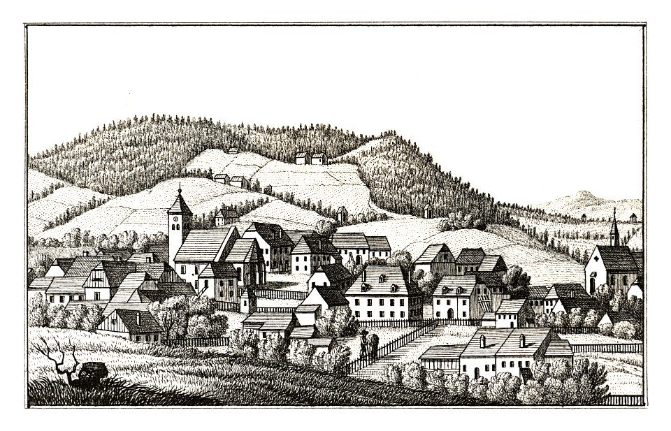 209 Markt Zeyring, Oberzeyring - J.F.Kaiser Lithografirte Ansichten der Steiermark 1830