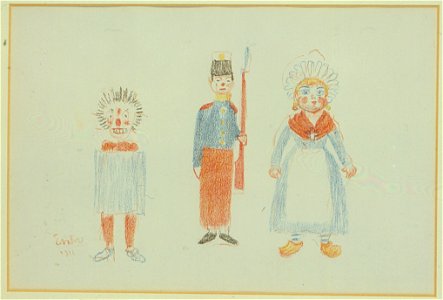 21. Duivel - Houten soldaat - Pop (uit- La Gamme d'Amour), James Ensor, Mu.ZEE Oostende, SM001682