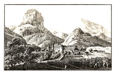 210 Schloss Osterwitz, St. Georgen am Tabor, Ojstricia - J.F.Kaiser Lithografirte Ansichten der Steiermark 1830