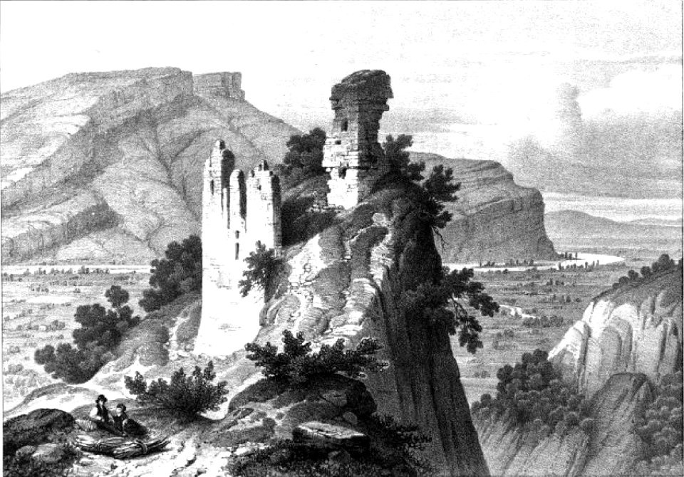 216 album dauphiné, environs de Voreppe, ruines du chateau, by AD cropped