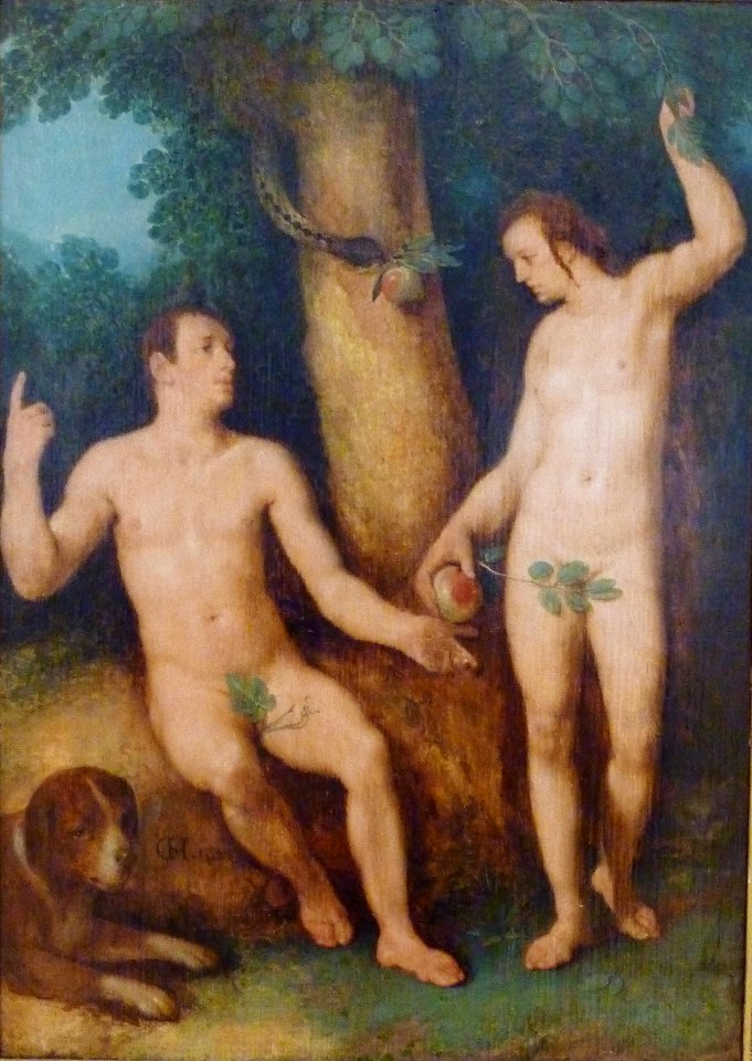 219 Cornelis Cornelisz van Haarlem Adam et Eve au paradis terrestre
