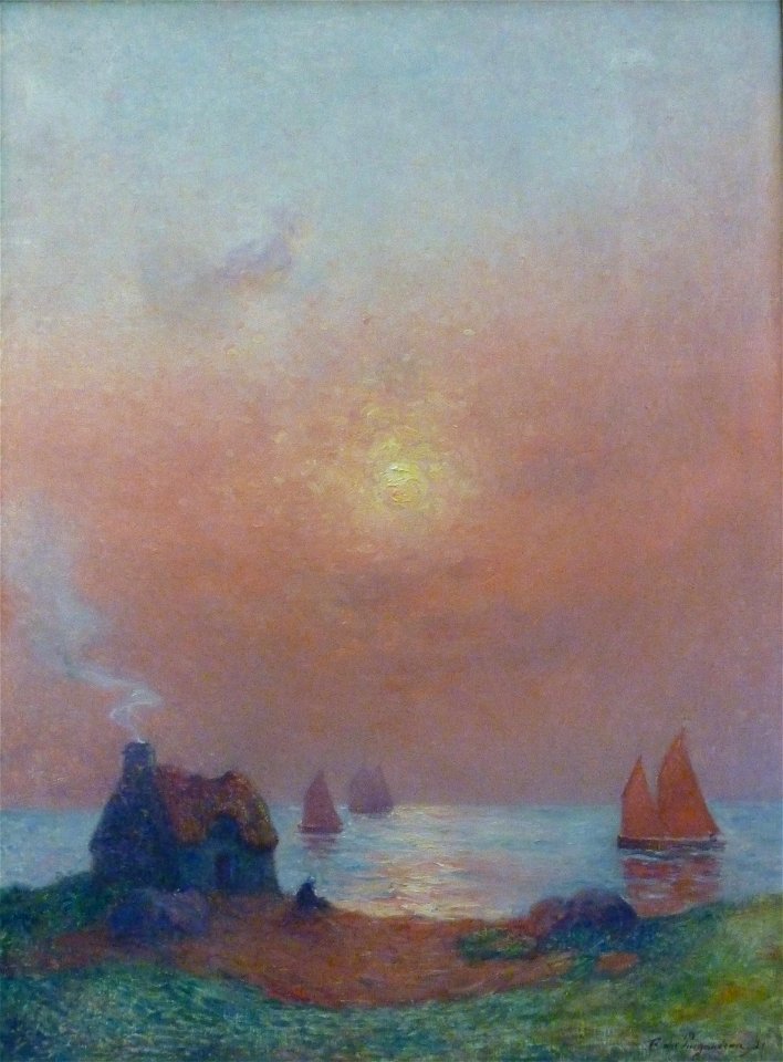 204 Ferdinand du Puigaudeau Paysage à la chaumière