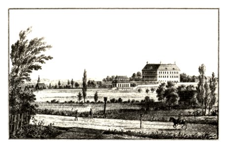 231 Schloss Premstätten - Unterpremstätten - J.F.Kaiser Lithografirte Ansichten der Steiermark 1830