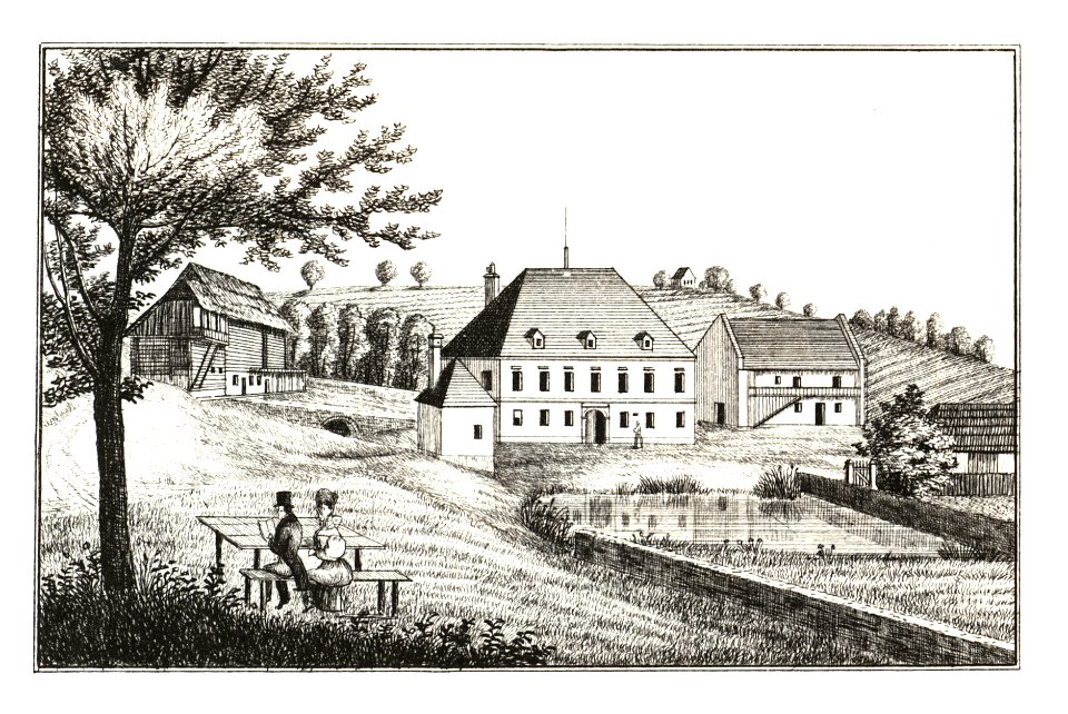 229 Ponigl - Ponkva Schloss Ponikl im Cillier Kreis - J.F.Kaiser Lithografirte Ansichten der Steiermark 1830