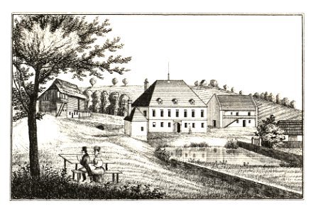 229 Ponigl - Ponkva Schloss Ponikl im Cillier Kreis - J.F.Kaiser Lithografirte Ansichten der Steiermark 1830