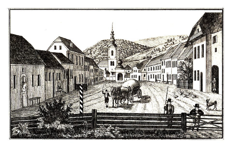 230 Praßberg, Mozirja im Cillier Kreis - J.F.Kaiser Lithografirte Ansichten der Steiermark 1830