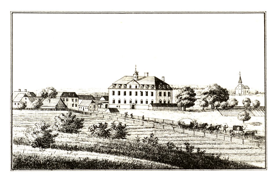 234 Schloss Pulsgau - Polskova, Zgornja - gez. S. Kölbl - J.F.Kaiser Lithografirte Ansichten der Steiermark 1830