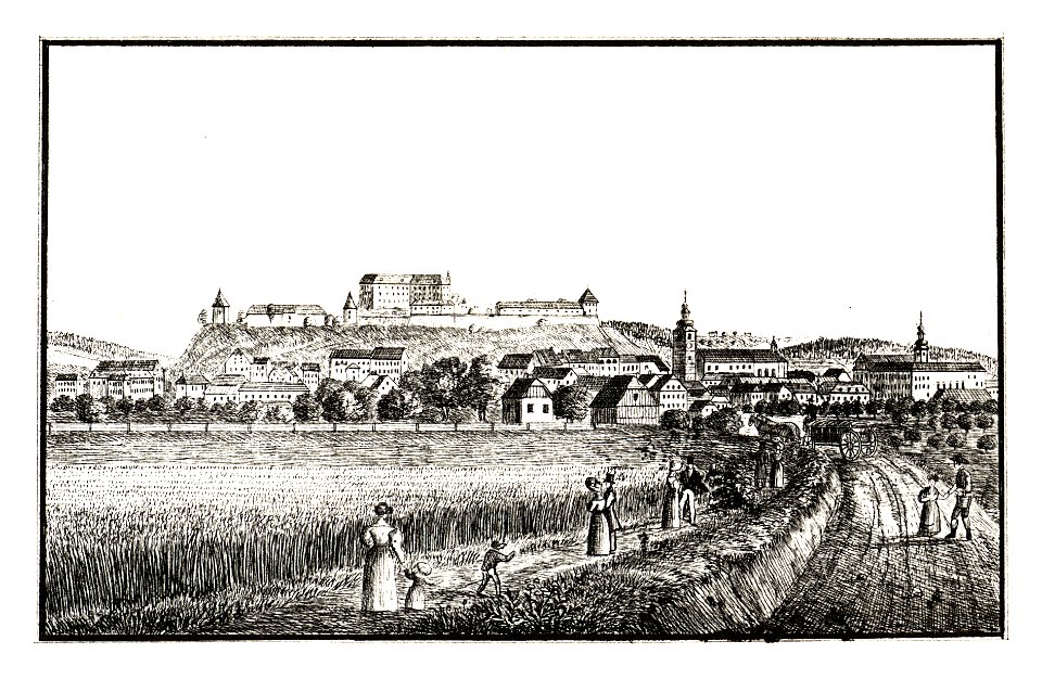 216 Pettau, Ptuj - J.F.Kaiser Lithografirte Ansichten der Steiermark 1830