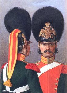 23 709 Book illustrations of Historical description of the clothes and weapons of Russian troops