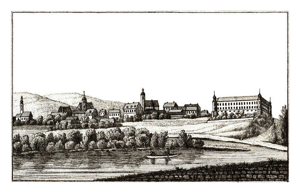 239 Rann - Brefcice - J.F.Kaiser Lithografirte Ansichten der Steiermark 1830