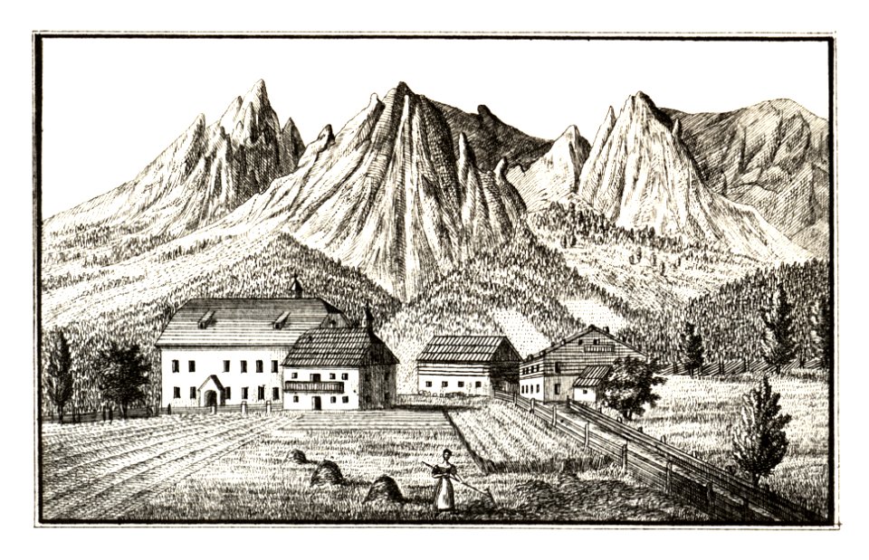 238 Ramsau am Dachstein - gez. S. Kölbl - J.F.Kaiser Lithografirte Ansichten der Steiermark 1830