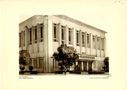 24. Salles d expositions temporaires; perspective