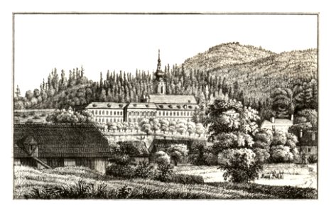 241 Stift Rein - gez. von Kuwasseg, lith. v. Folwarczni - J.F.Kaiser Lithografirte Ansichten der Steiermark 1830