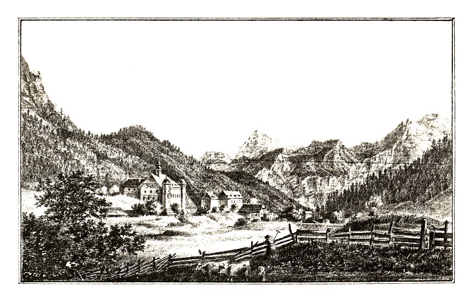 237 Radmer-Greifenberg, Schloß - J.F.Kaiser Lithografirte Ansichten der Steiermark 1830