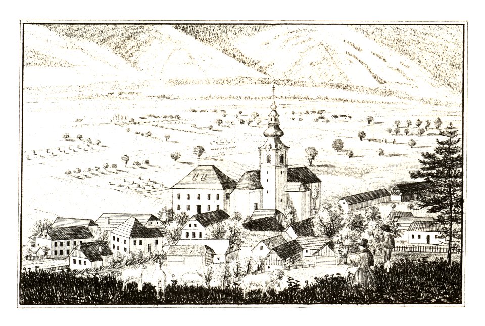 247 Rietz — Recica - J.F.Kaiser Lithografirte Ansichten der Steiermark 1830